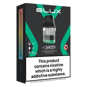 Elux Cyberover P1 Pods – 2ml side-fill, leak-resistant, magnetic fit for smooth flavor & reliable vaping.